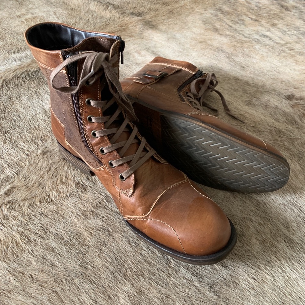 Sidetrack Cognac Leather Men’s Boot